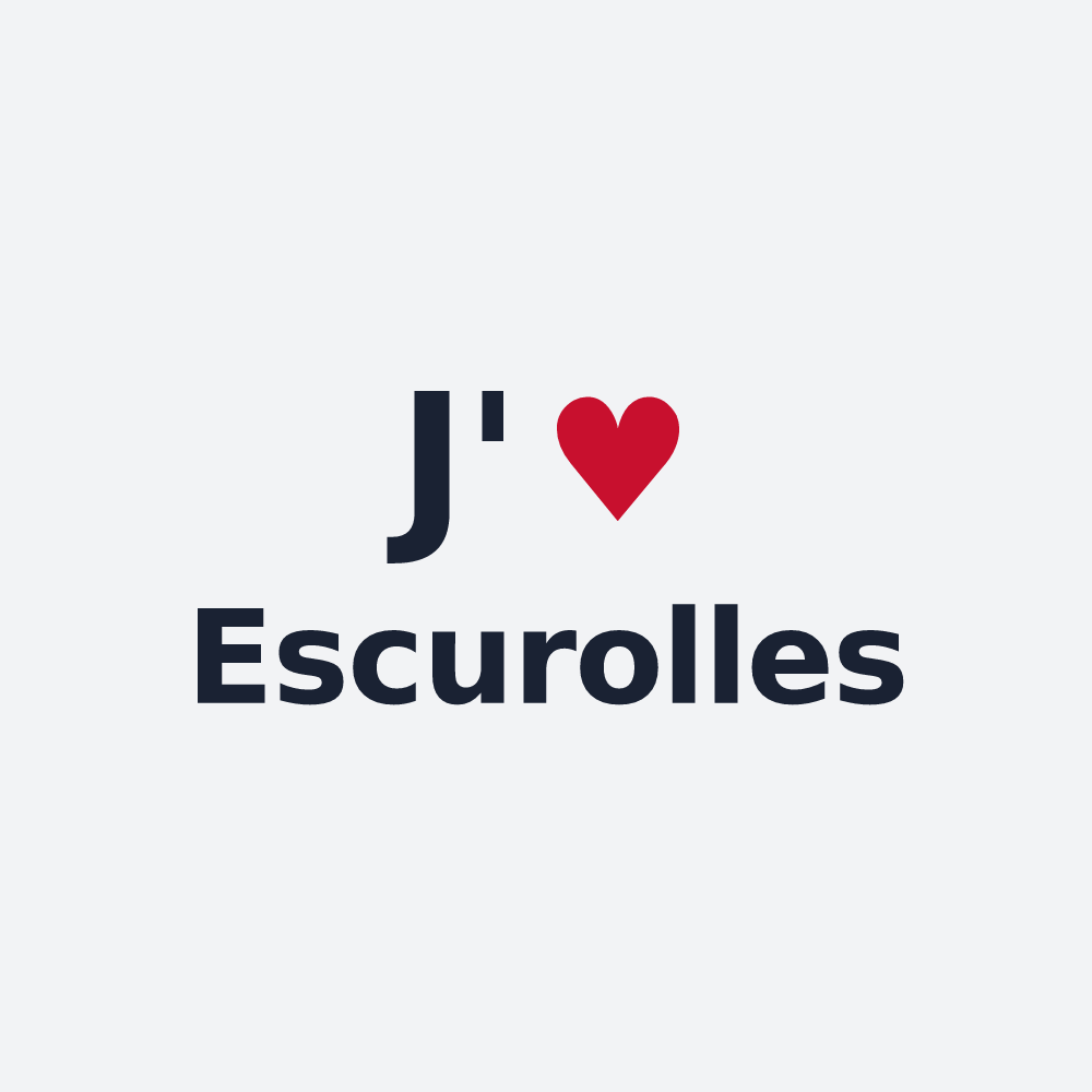 Poster personnalisé Escurolles — design J'aime Escurolles