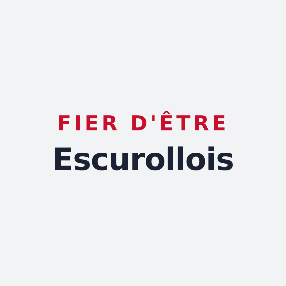 Poster « Fier d'être Escurollois » — design pour Escurolles