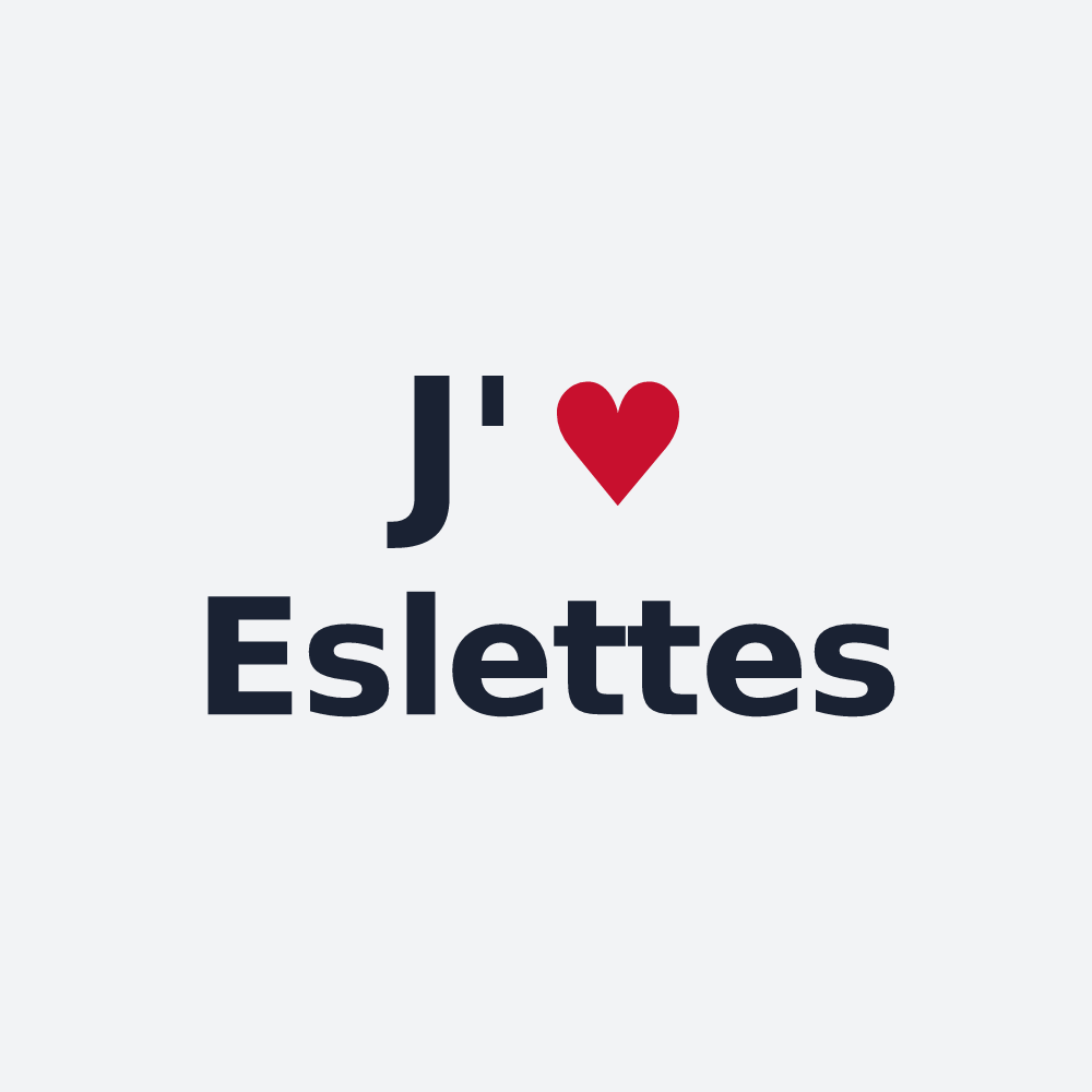 Poster personnalisé Eslettes — design J'aime Eslettes
