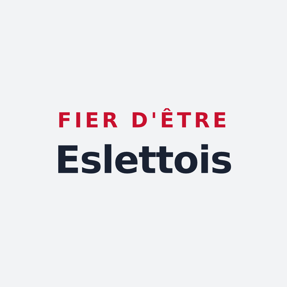 Poster « Fier d'être Eslettois » — design pour Eslettes
