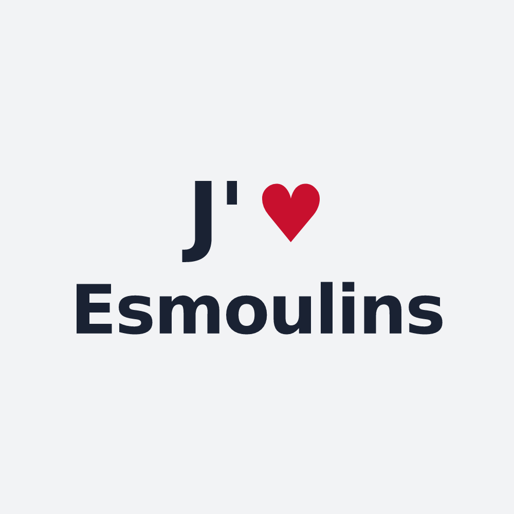 Poster personnalisé Esmoulins — design J'aime Esmoulins