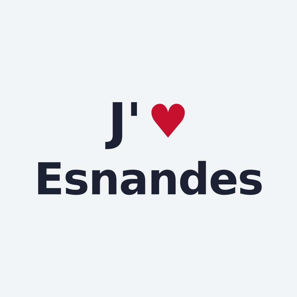 Poster personnalisé Esnandes — design J'aime Esnandes