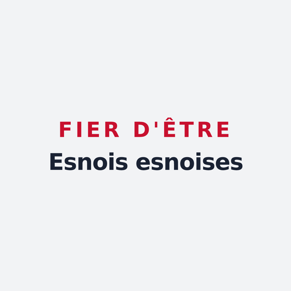 Poster « Fier d'être Esnois esnoises » — design pour Esnes