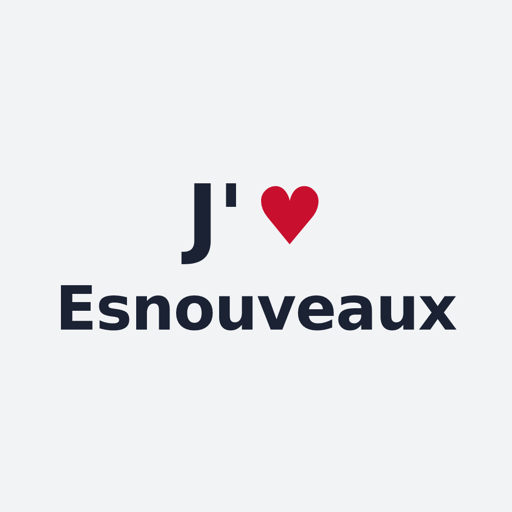Poster personnalisé Esnouveaux — design J'aime Esnouveaux
