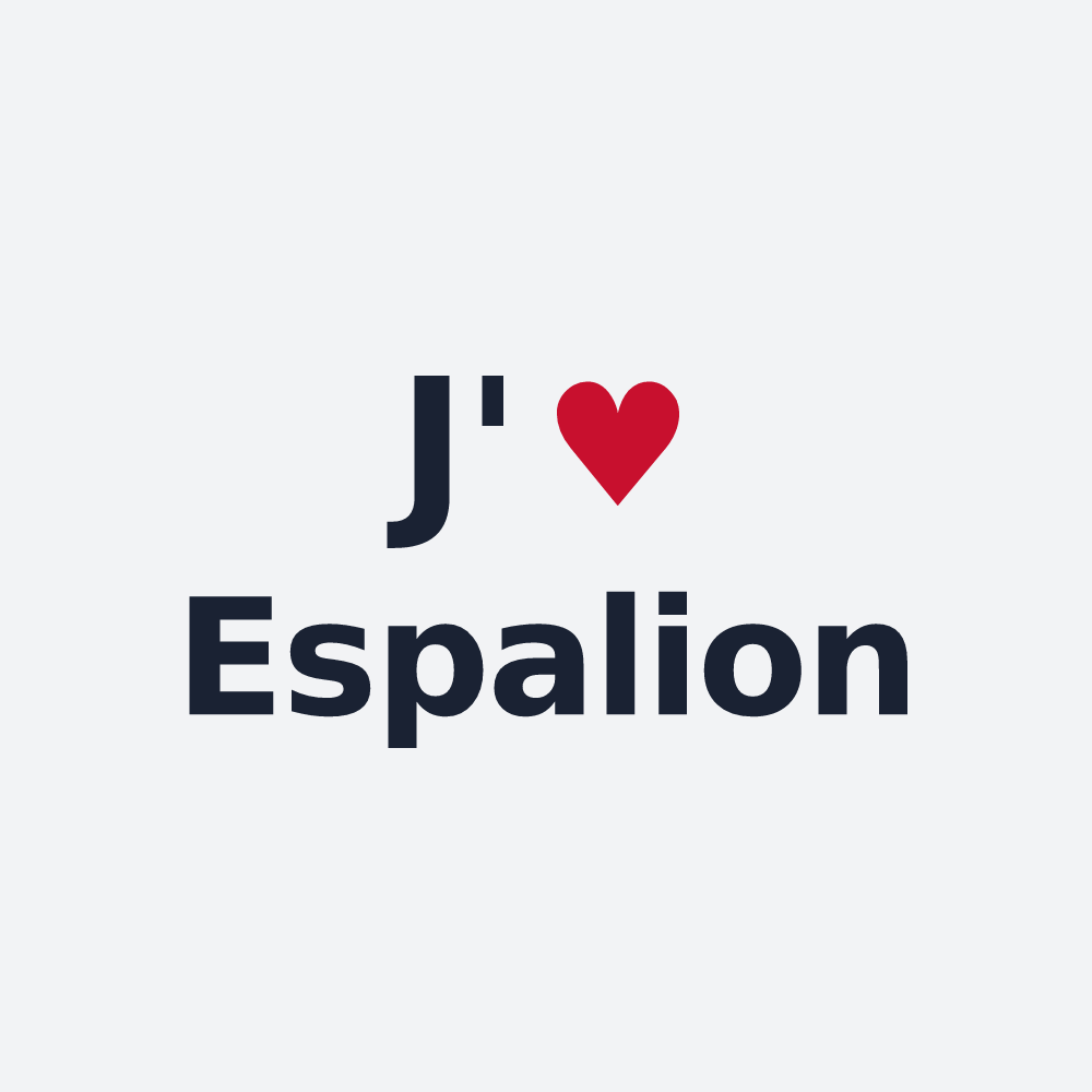 Poster personnalisé Espalion — design J'aime Espalion