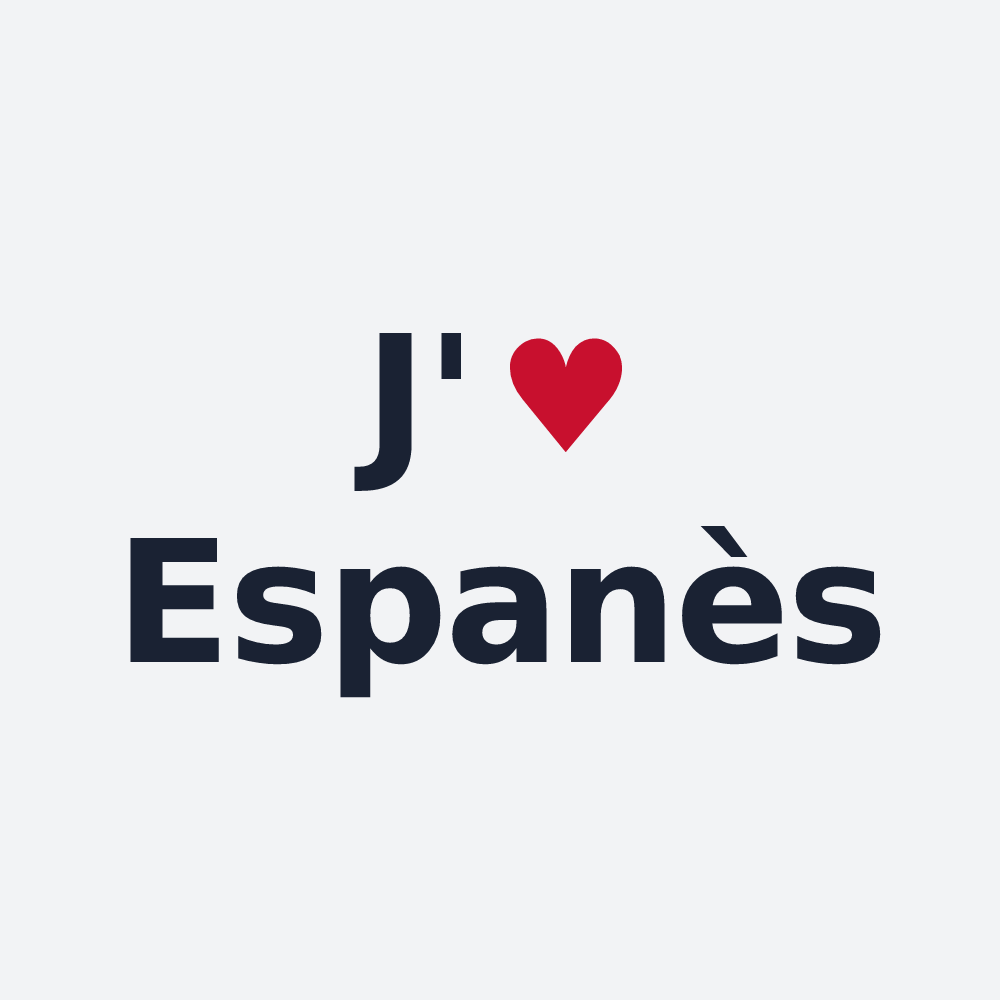 Poster personnalisé Espanès — design « J'aime Espanès » imprimé sur le poster