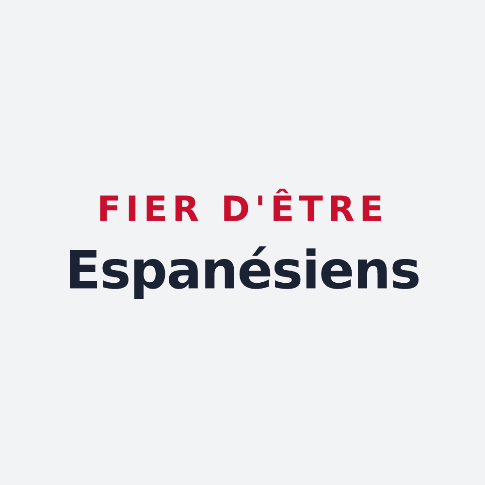 Poster « Fier d'être Espanésiens » — design pour Espanès