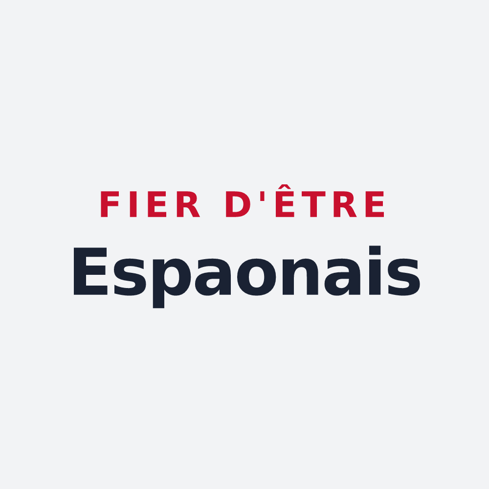 Poster « Fier d'être Espaonais » — design pour Espaon