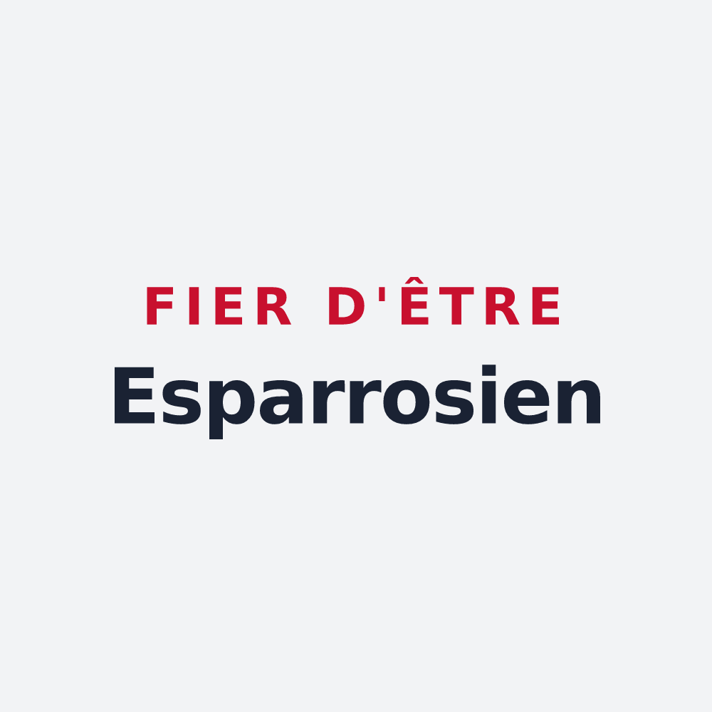Poster « Fier d'être Esparrosien » — design pour Esparros