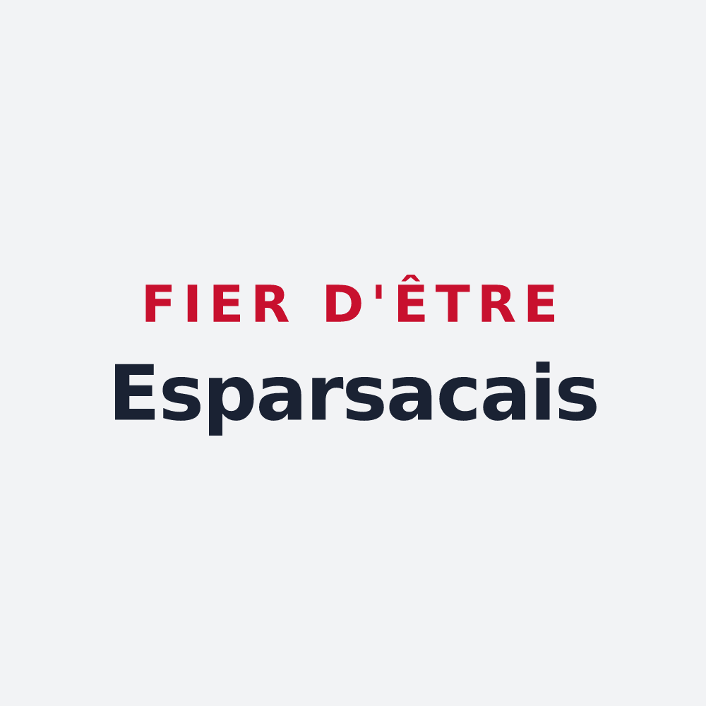 Poster « Fier d'être Esparsacais » — design pour Esparsac