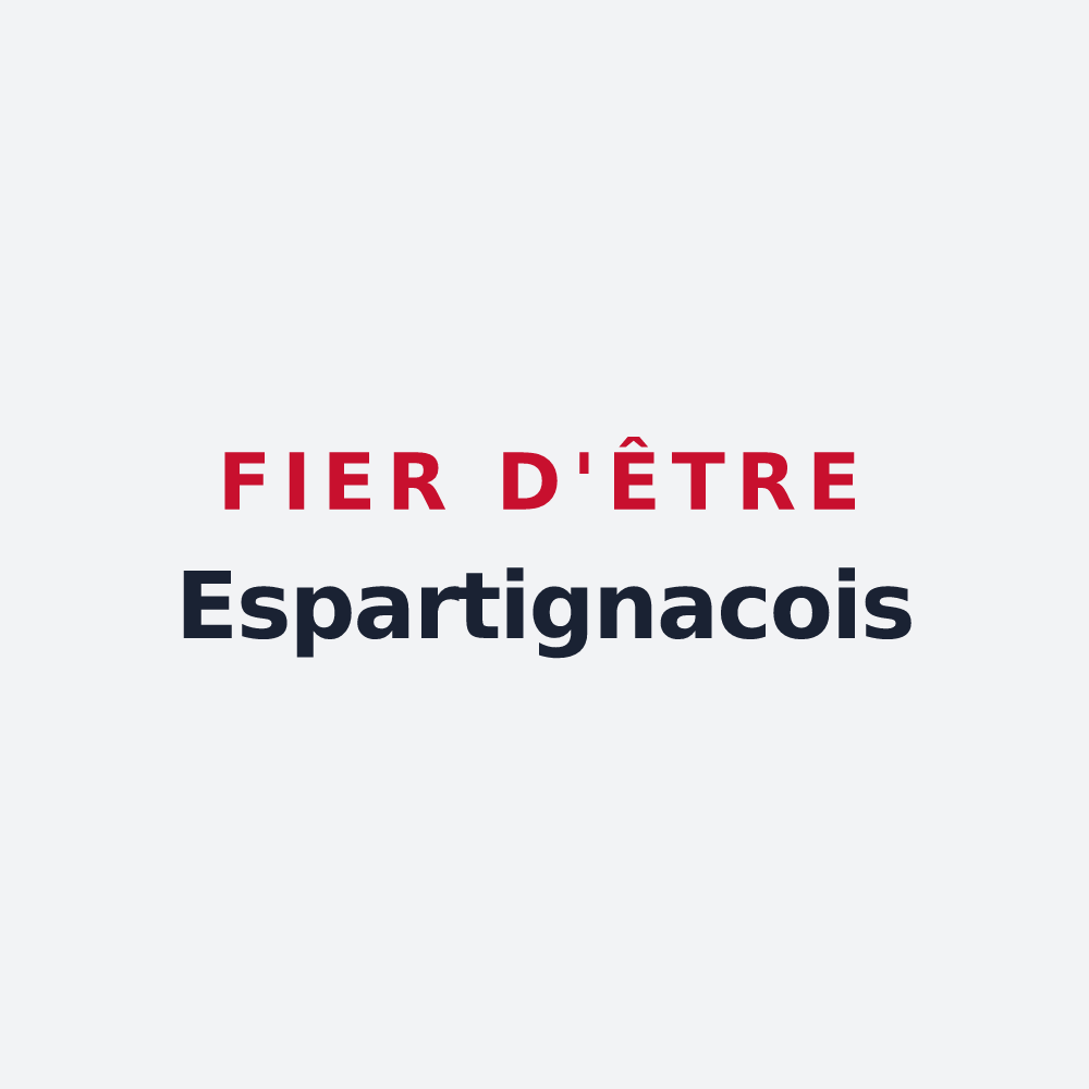 Poster « Fier d'être Espartignacois » — design pour Espartignac
