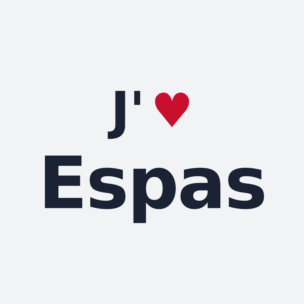 Poster personnalisé Espas — design J'aime Espas