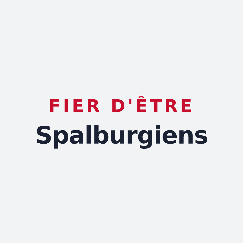 Poster « Fier d'être Spalburgiens » — design pour Espaubourg