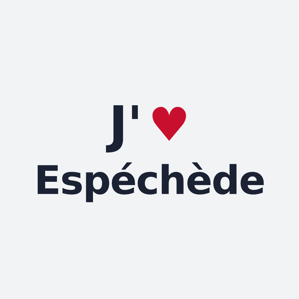 Poster personnalisé Espéchède — design J'aime Espéchède