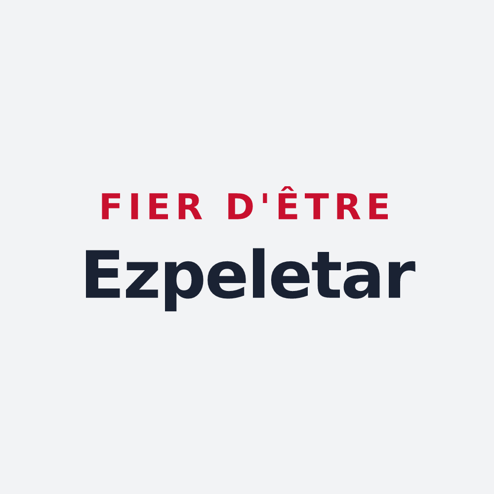 Poster « Fier d'être Ezpeletar » — design pour Espelette