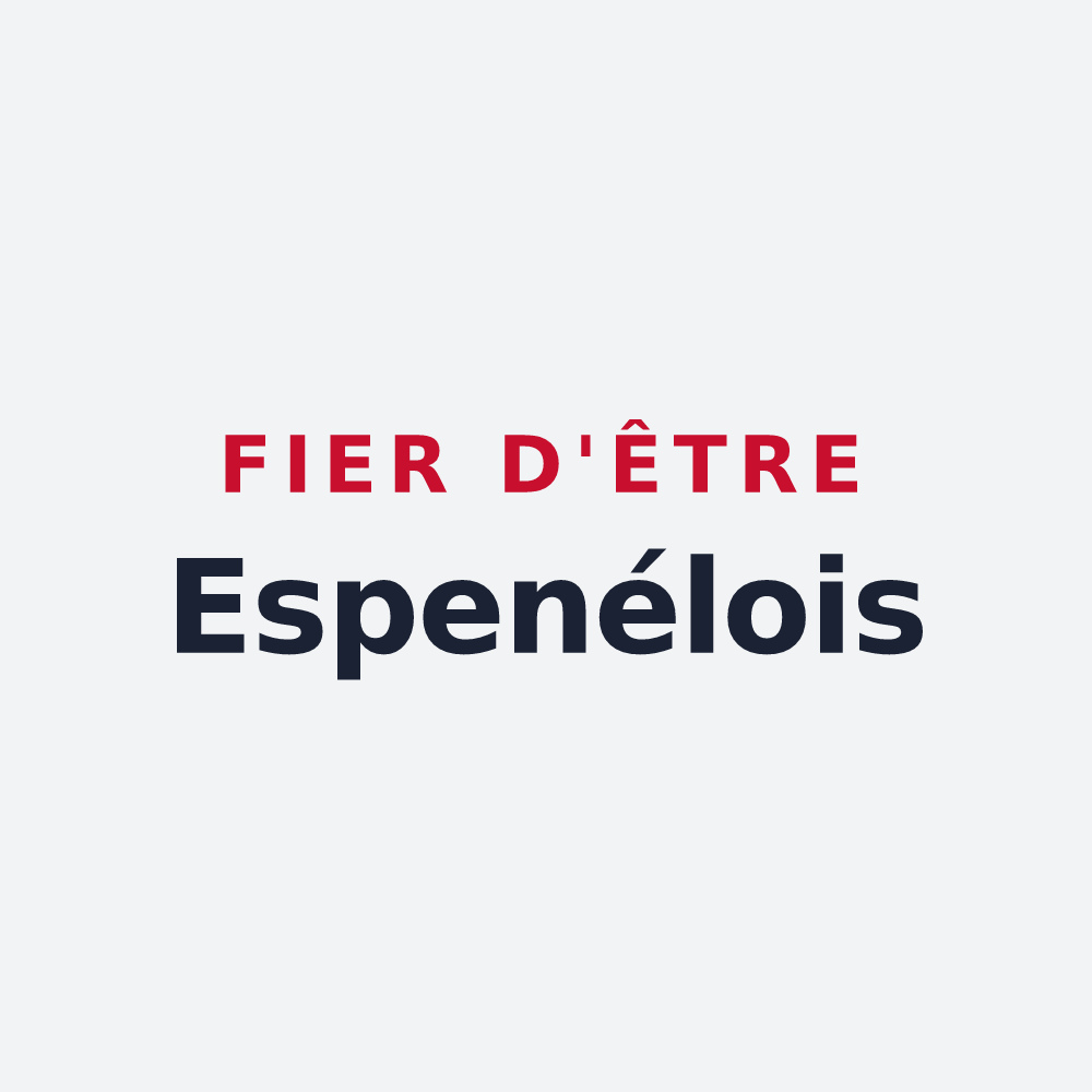Poster « Fier d'être Espenélois » — design pour Espenel