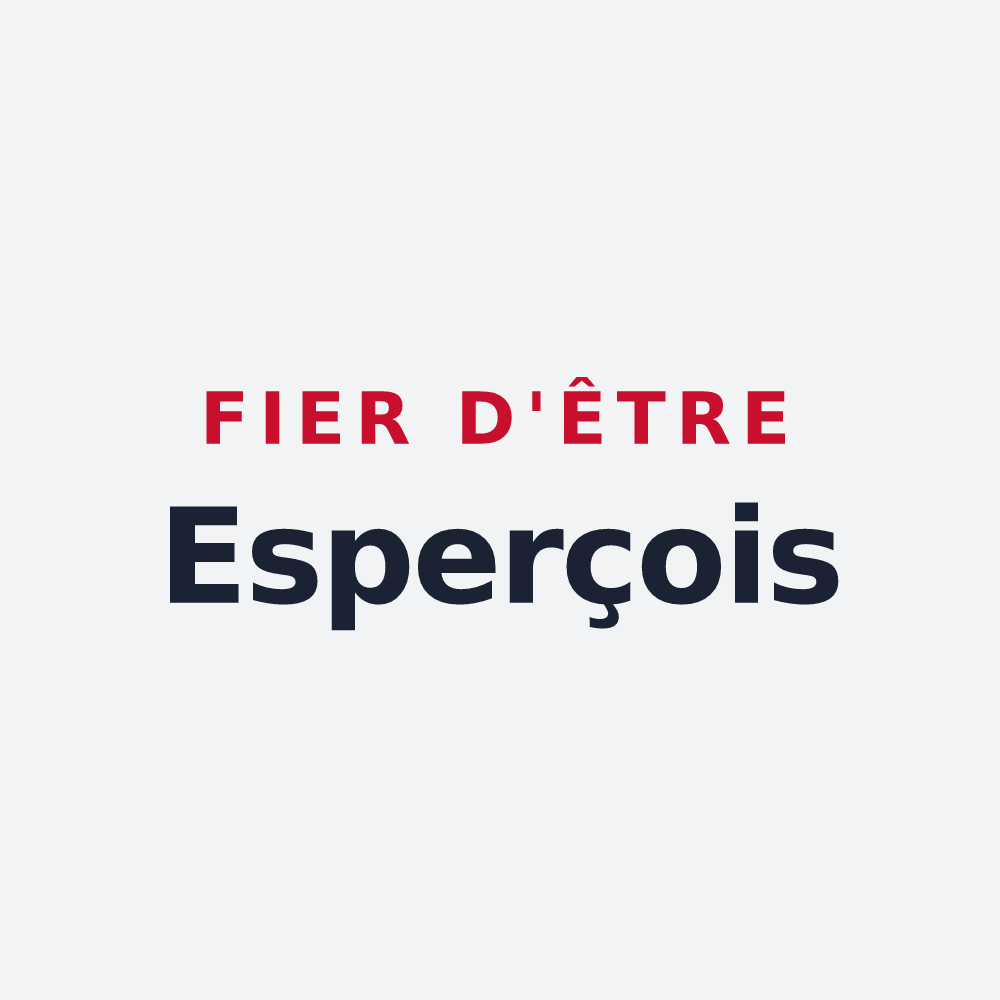 Poster « Fier d'être Esperçois » — design pour Esperce