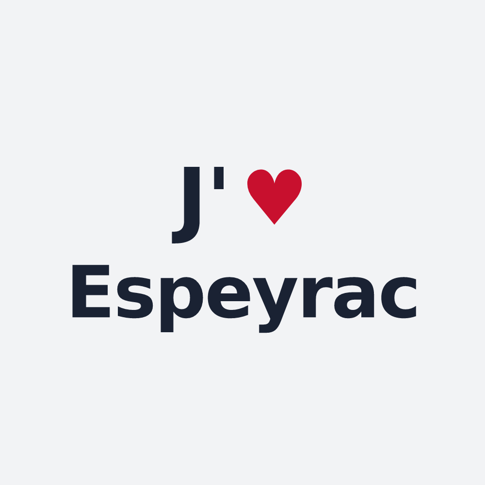 Poster personnalisé Espeyrac — design J'aime Espeyrac