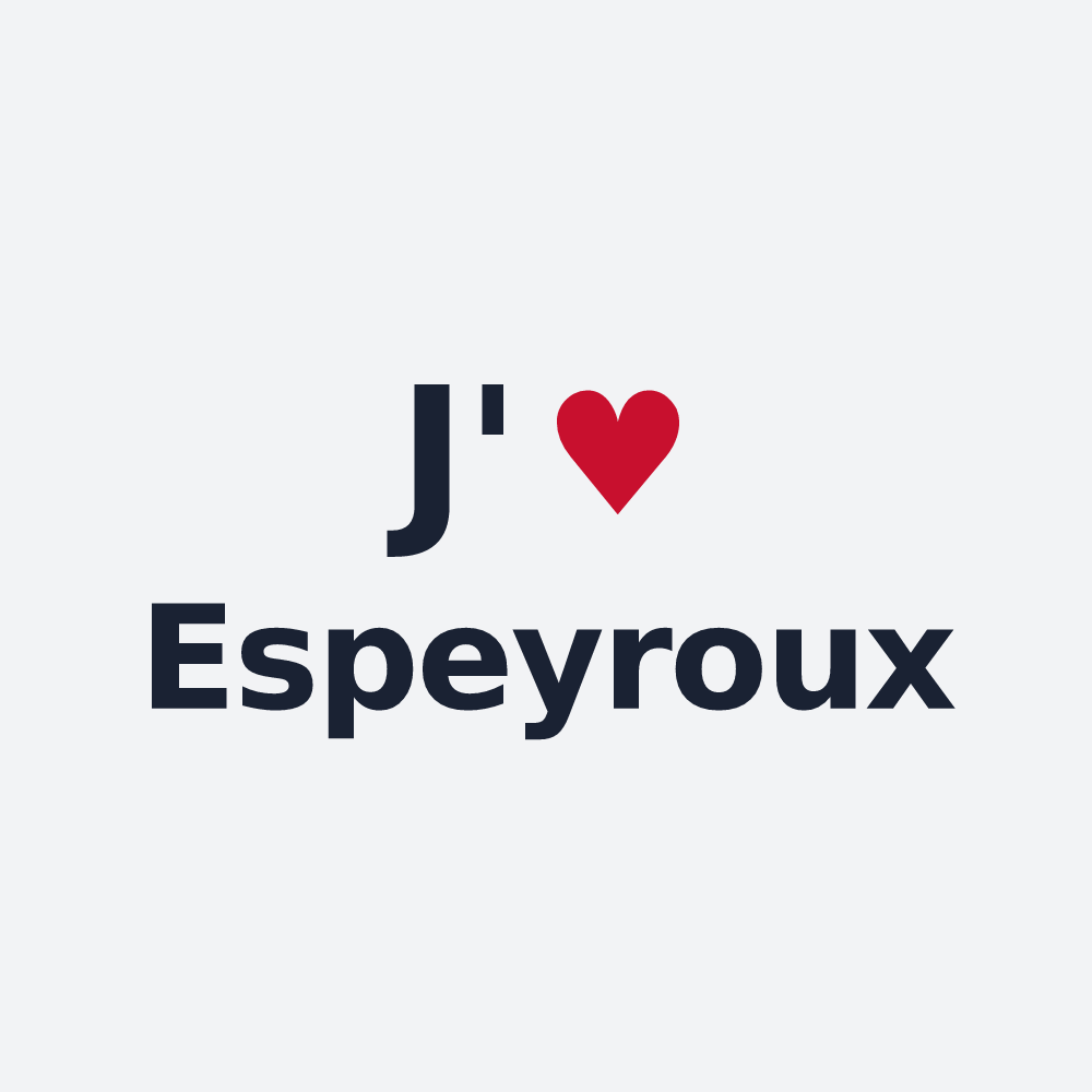 Poster personnalisé Espeyroux — design J'aime Espeyroux
