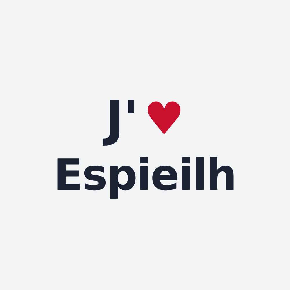 Poster personnalisé Espieilh — design J'aime Espieilh