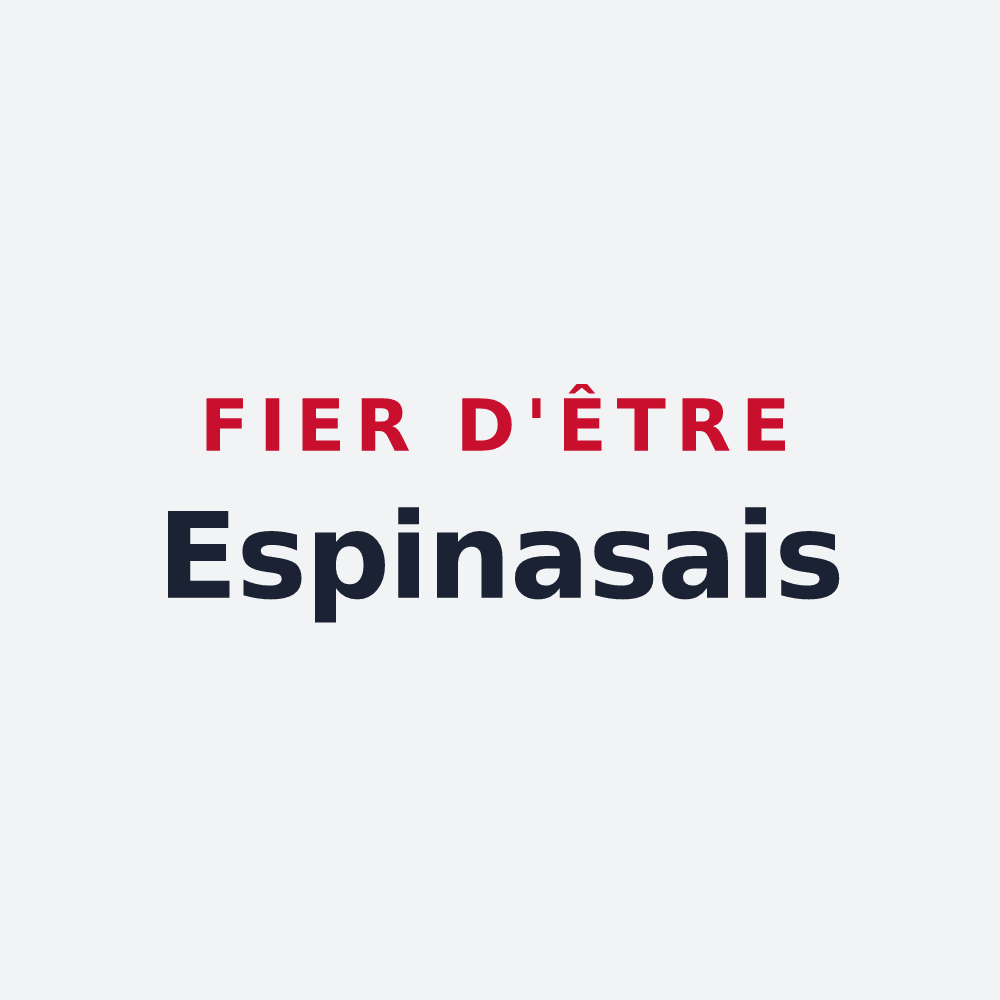 Poster « Fier d'être Espinasais » — design pour Espinas