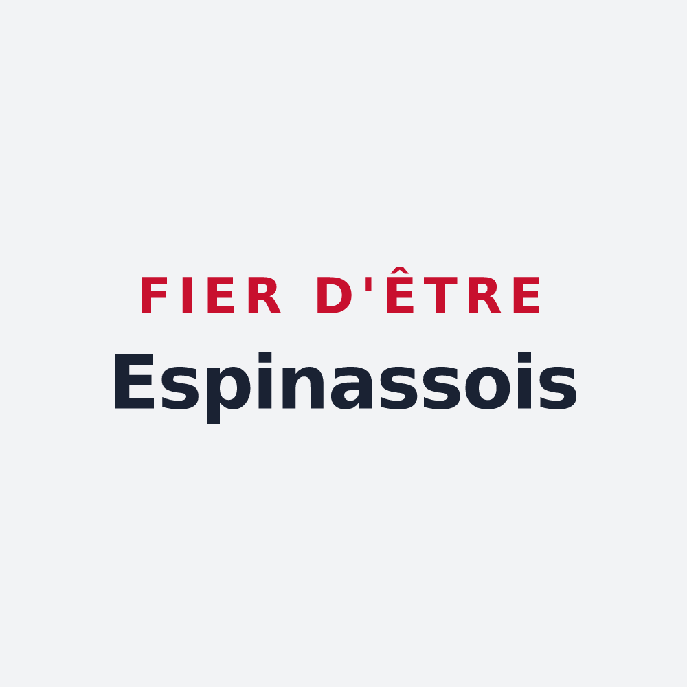Poster « Fier d'être Espinassois » — design pour Espinasse-Vozelle
