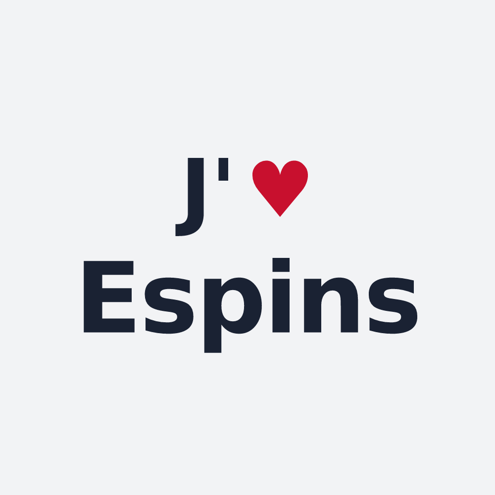 Poster personnalisé Espins — design J'aime Espins