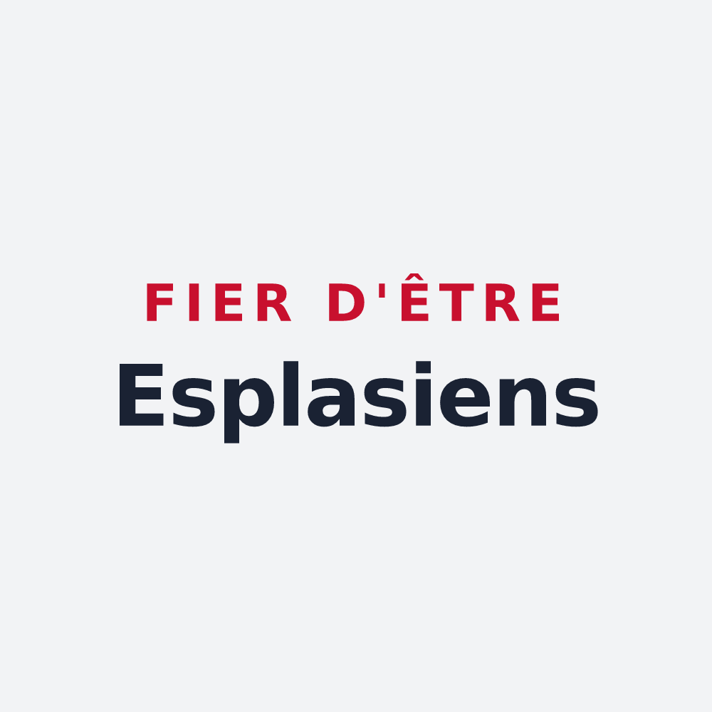 Poster « Fier d'être Esplasiens » — design pour Esplas