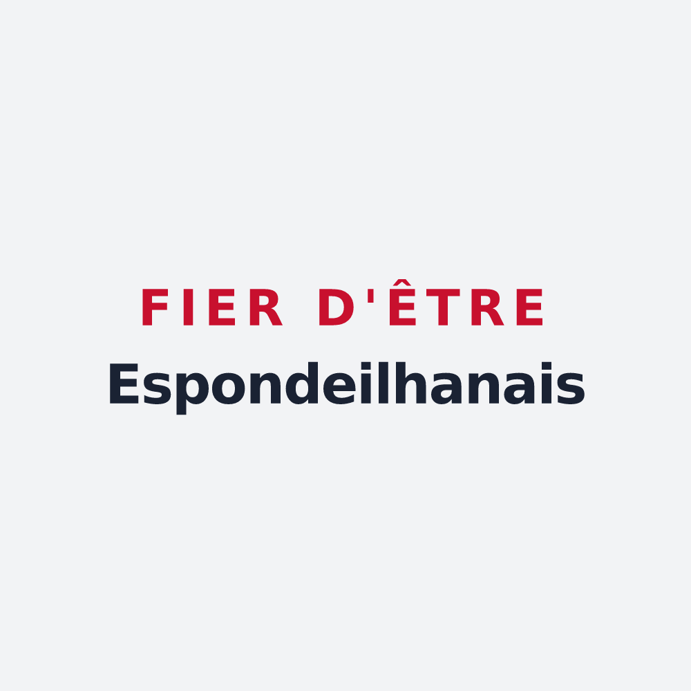 Poster « Fier d'être Espondeilhanais » — design pour Espondeilhan