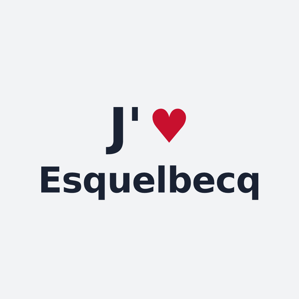 Poster personnalisé Esquelbecq — design J'aime Esquelbecq