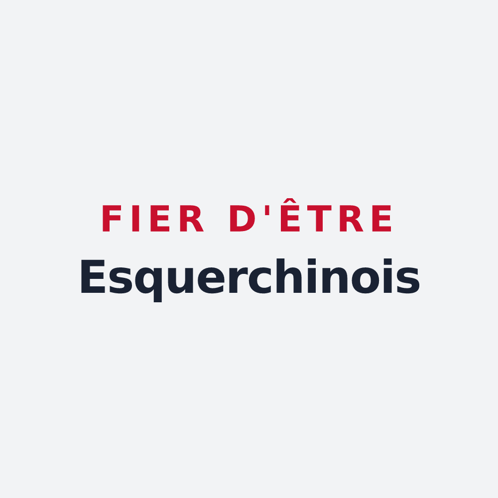 Poster « Fier d'être Esquerchinois » — design pour Esquerchin