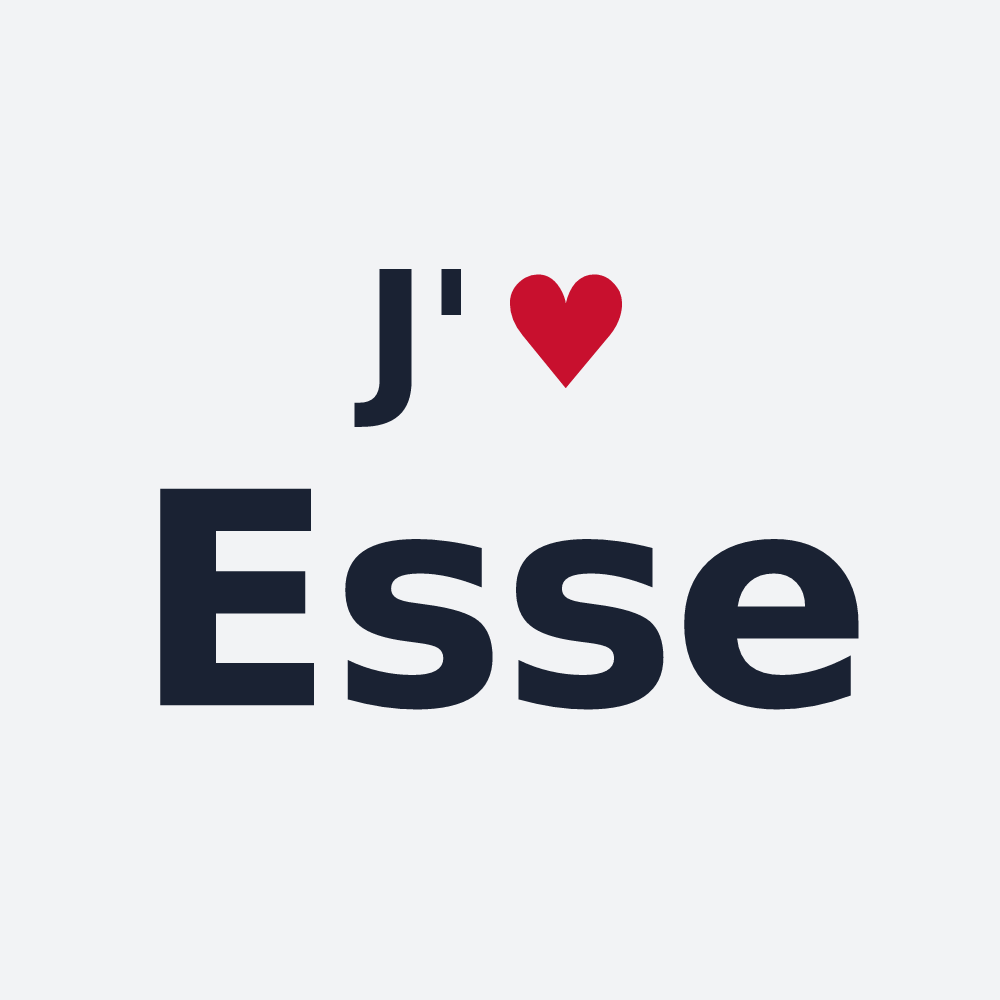 Poster personnalisé Esse — design J'aime Esse