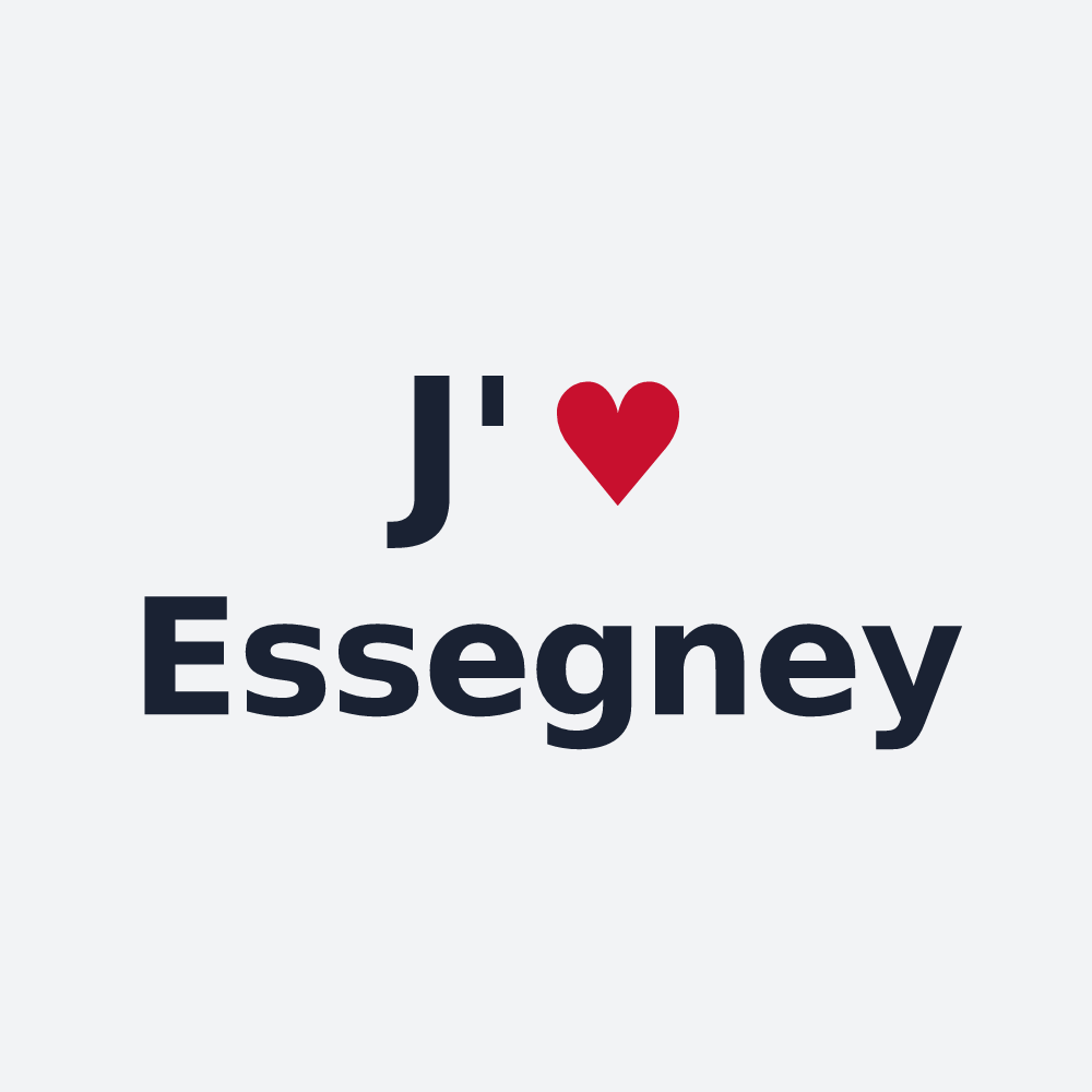 Poster personnalisé Essegney — design « J'aime Essegney » imprimé sur le poster