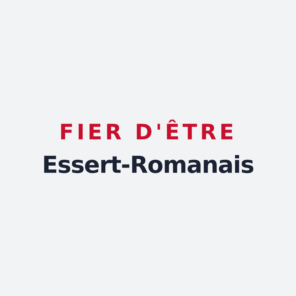 Poster « Fier d'être Essert-Romanais » — design pour Essert-Romand