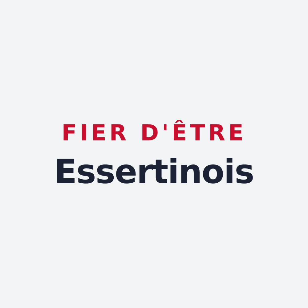 Poster « Fier d'être Essertinois » — design pour Essertines-en-Donzy