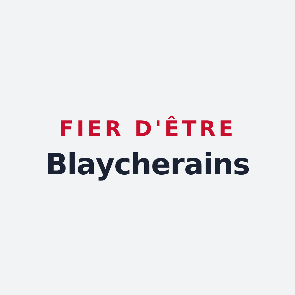 Poster « Fier d'être Blaycherains » — design pour Esserts-Blay