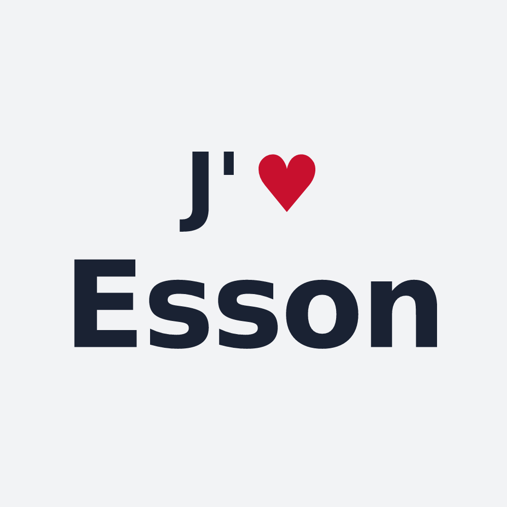 Poster personnalisé Esson — design J'aime Esson