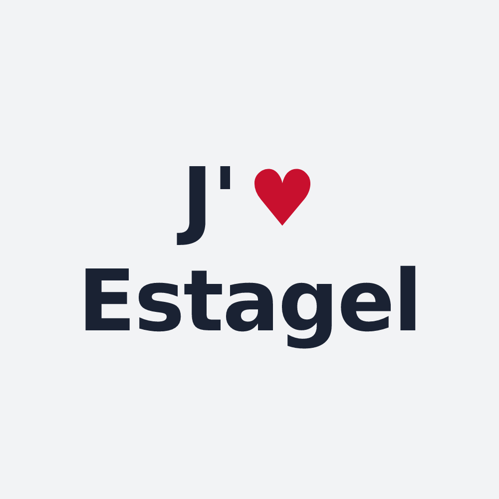 Poster personnalisé Estagel — design J'aime Estagel