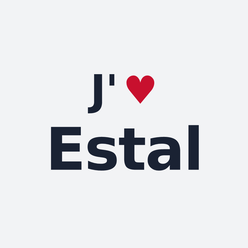 Poster personnalisé Estal — design J'aime Estal