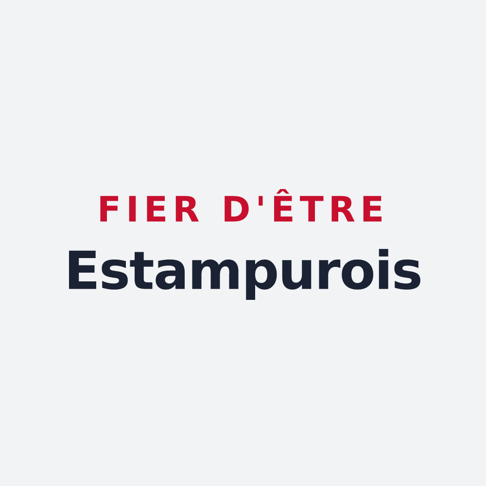 Poster « Fier d'être Estampurois » — design pour Estampures