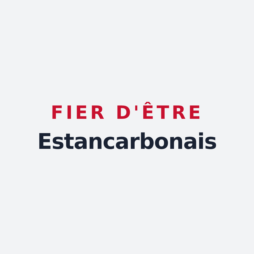 Poster « Fier d'être Estancarbonais » — design pour Estancarbon