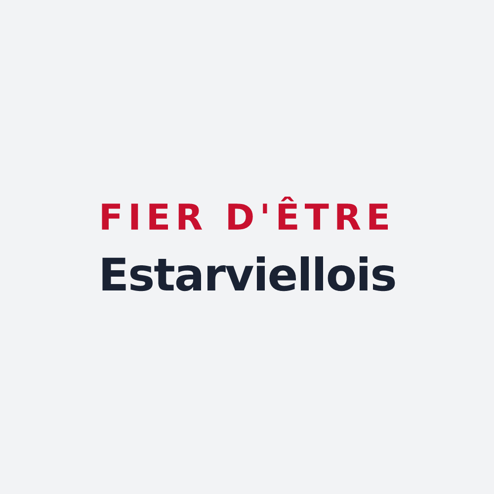 Poster « Fier d'être Estarviellois » — design pour Estarvielle