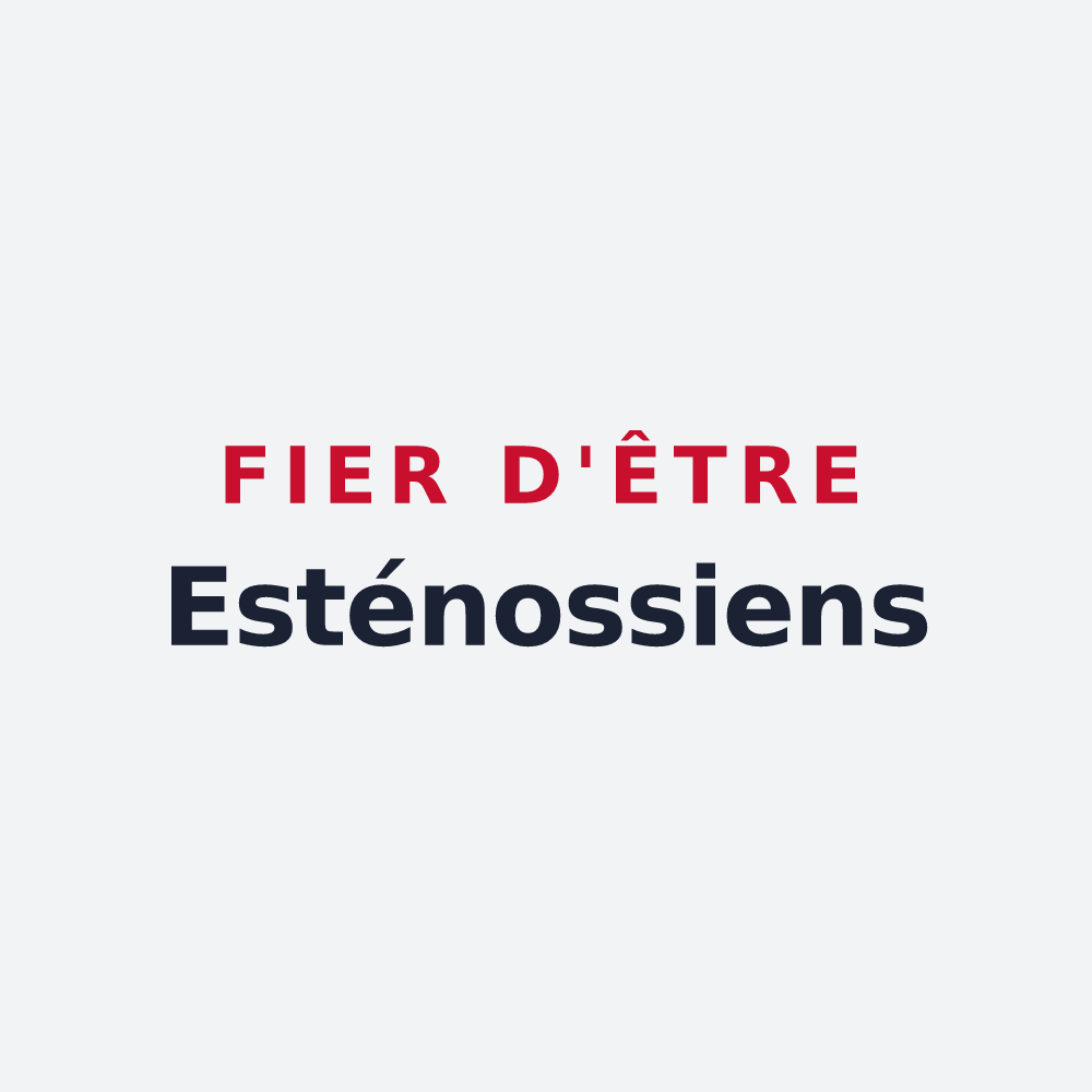 Poster « Fier d'être Esténossiens » — design pour Esténos