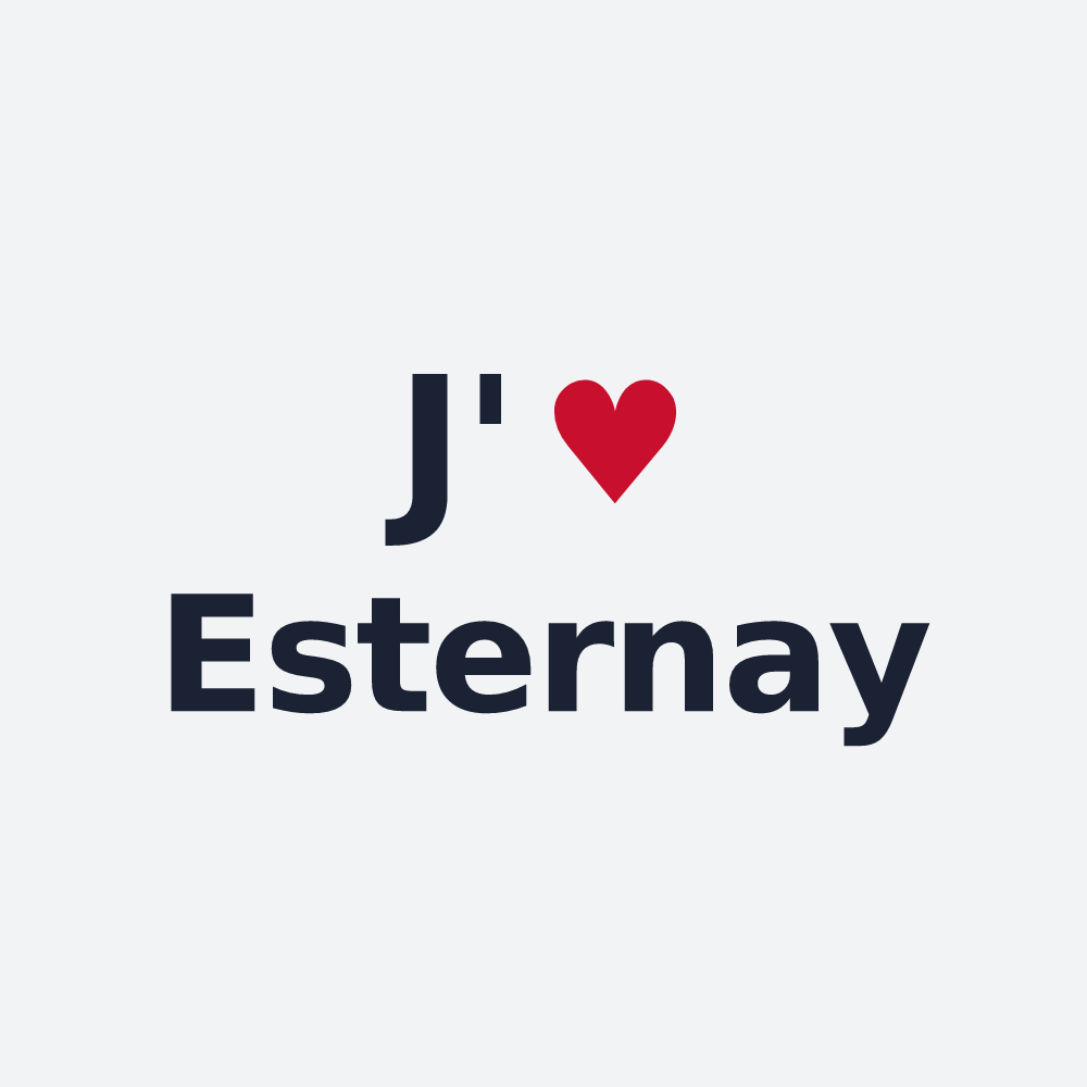 Poster personnalisé Esternay — design J'aime Esternay