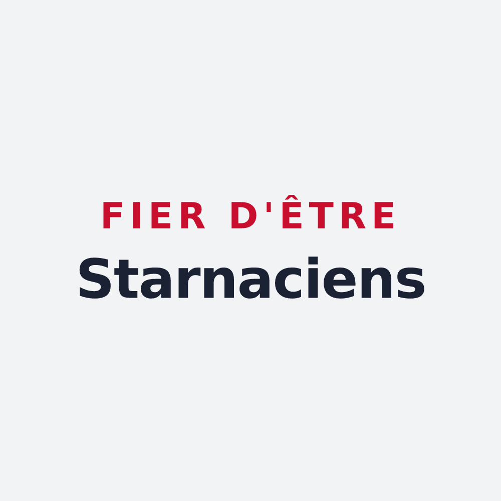 Poster « Fier d'être Starnaciens » — design pour Esternay