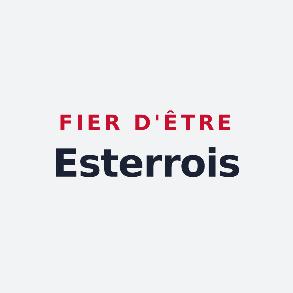 Poster « Fier d'être Esterrois » — design pour Esterre