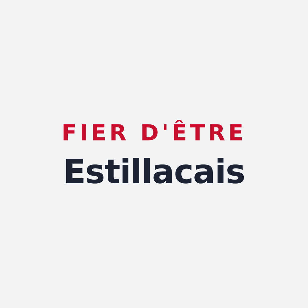 Poster « Fier d'être Estillacais » — design pour Estillac