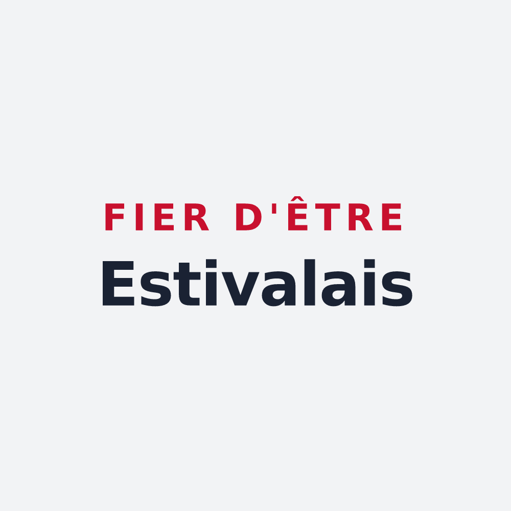 Poster « Fier d'être Estivalais » — design pour Estivals