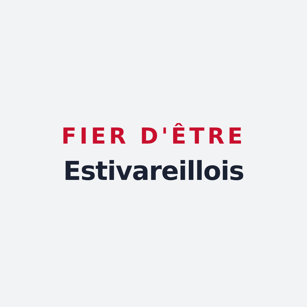 Poster « Fier d'être Estivareillois » — design pour Estivareilles