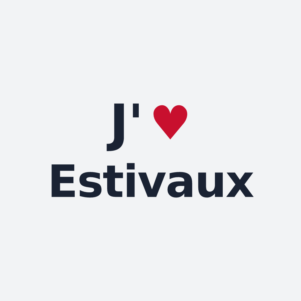 Poster personnalisé Estivaux — design J'aime Estivaux